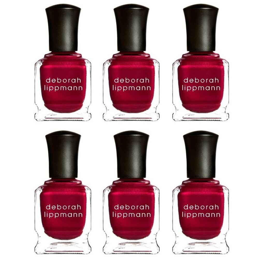 Lot 6 Deborah Lippmann Silk Matte Nail Polish Red Silk Boxers Limited Edition